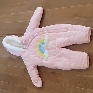 Carters‎ Rainbow Snowsuit Bunting One Piece Pink 3/6 month